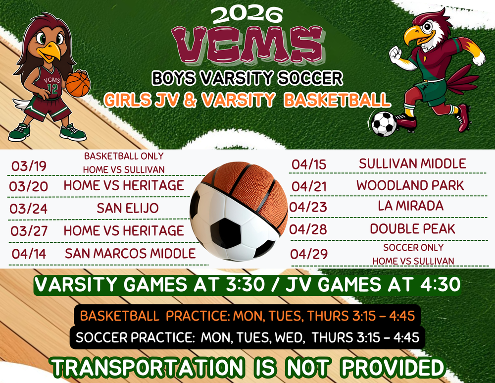 B Soccer & G Basketball