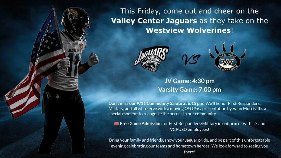 VCHS Football 9/11 Announcement