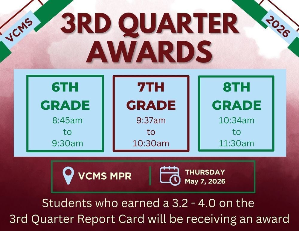 VCMS 3rd Quarter Awards