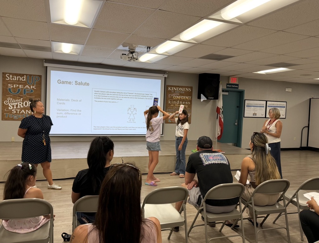 Elementary Back to School Math Night