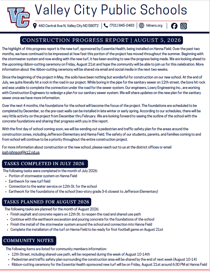 Construction Facility Report 08.05.2026