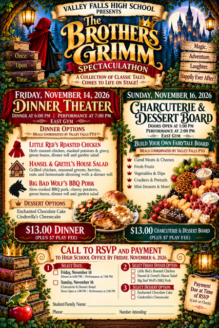 Fall Play Flyer