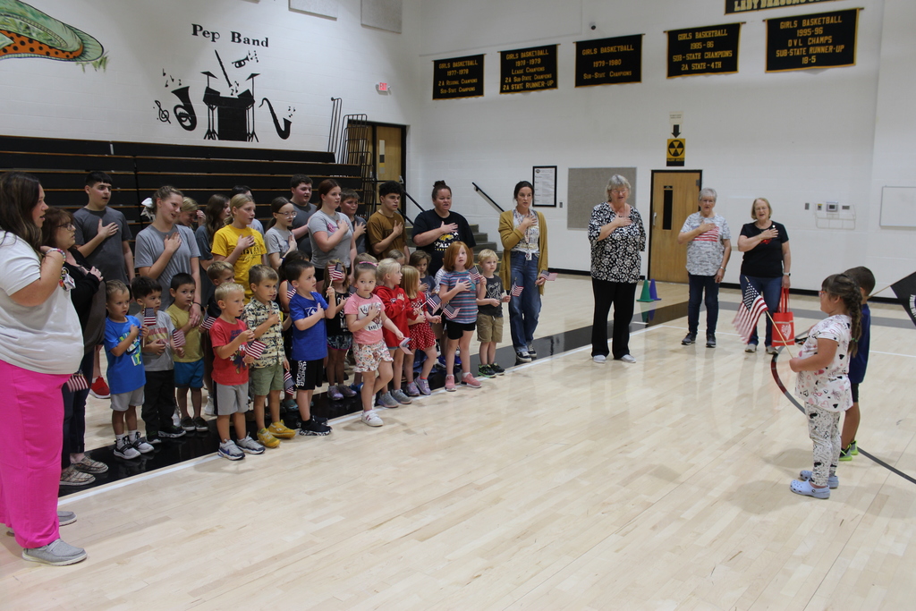 Reciting Pledge of Allegiance