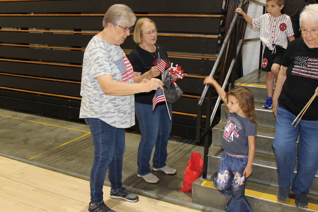 Handing Out Flags
