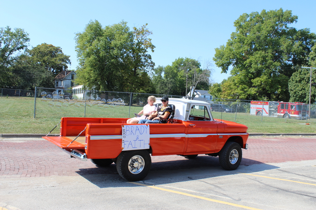 Truck with Faith and Brady