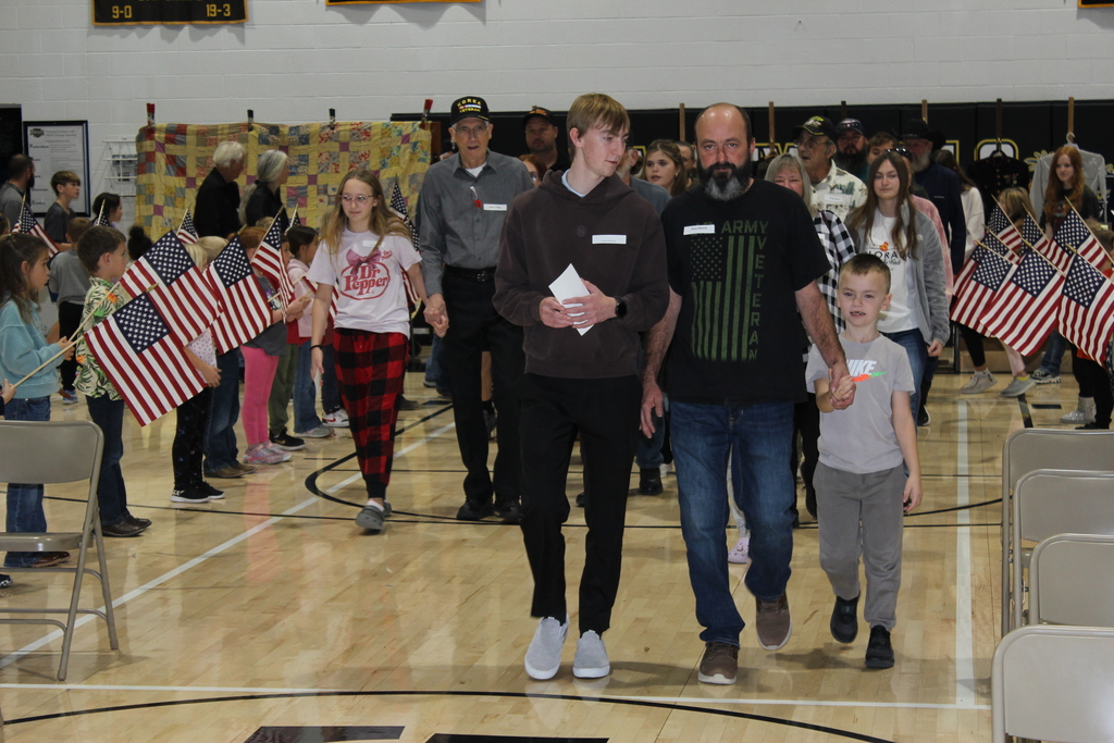 Veterans entering the gym
