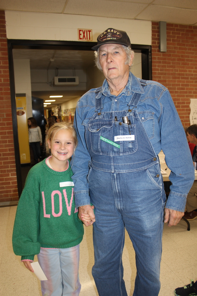 Veteran and Granddaughter