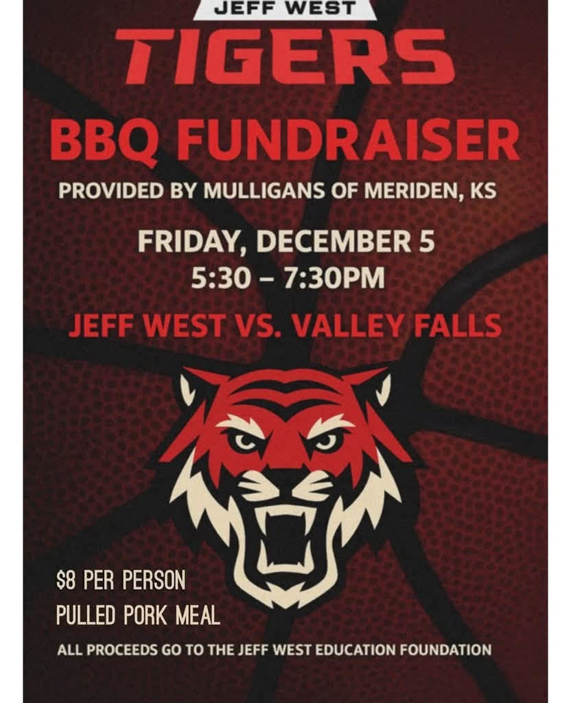 Tigers BBQ Fundraiser Flier