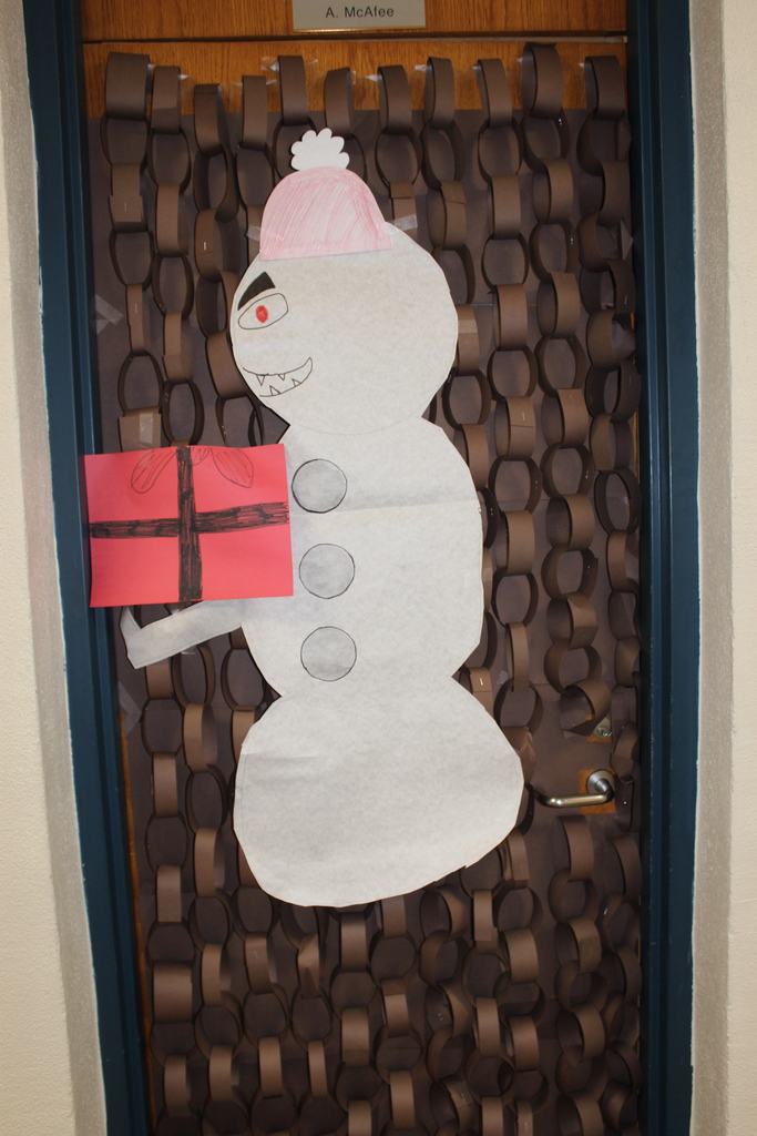 Grouchy Snowman Door