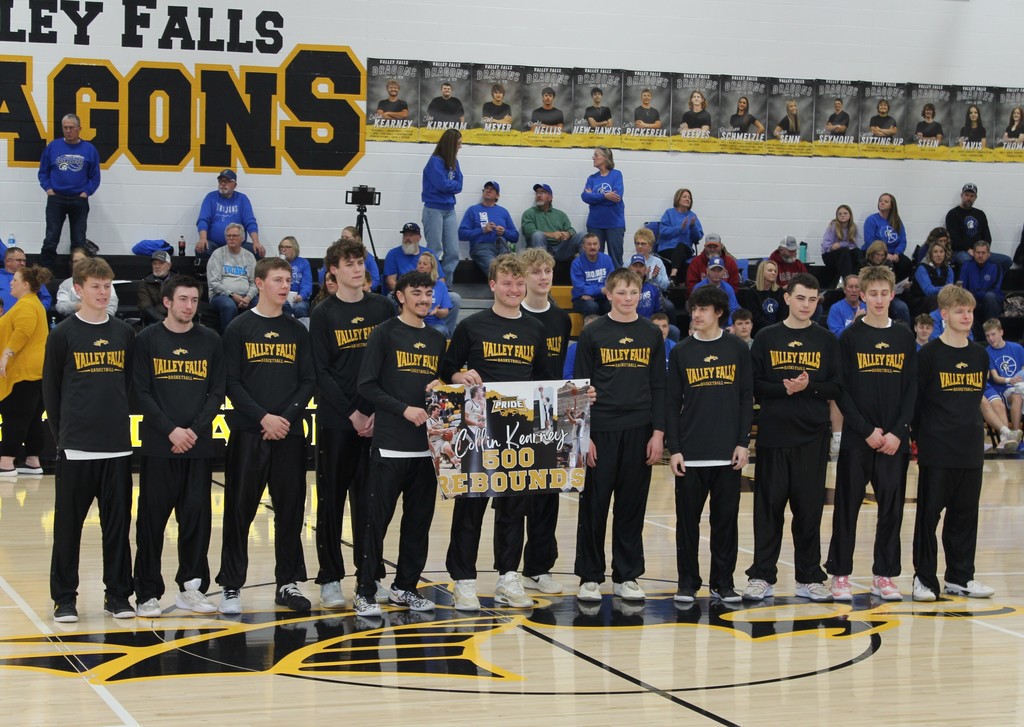 Collin Kearney Recognition for 500 Rebounds