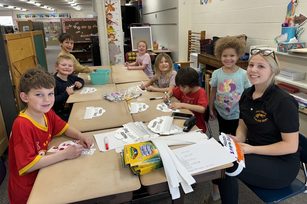 Miss Senn with students