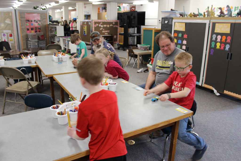 Grandparents at table