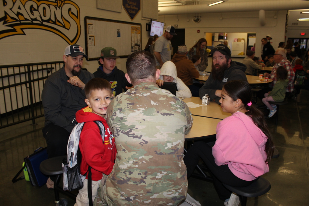 Commons area & little boy with Dad