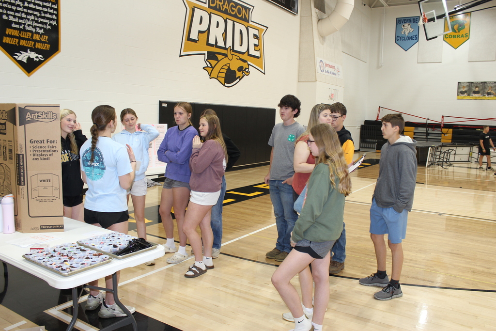 Trenches Display with Snacks