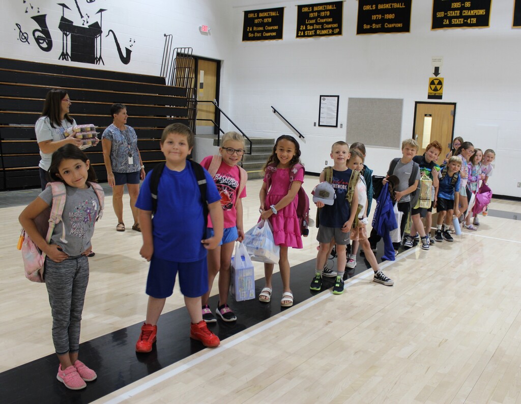 Second Grade Lined Up