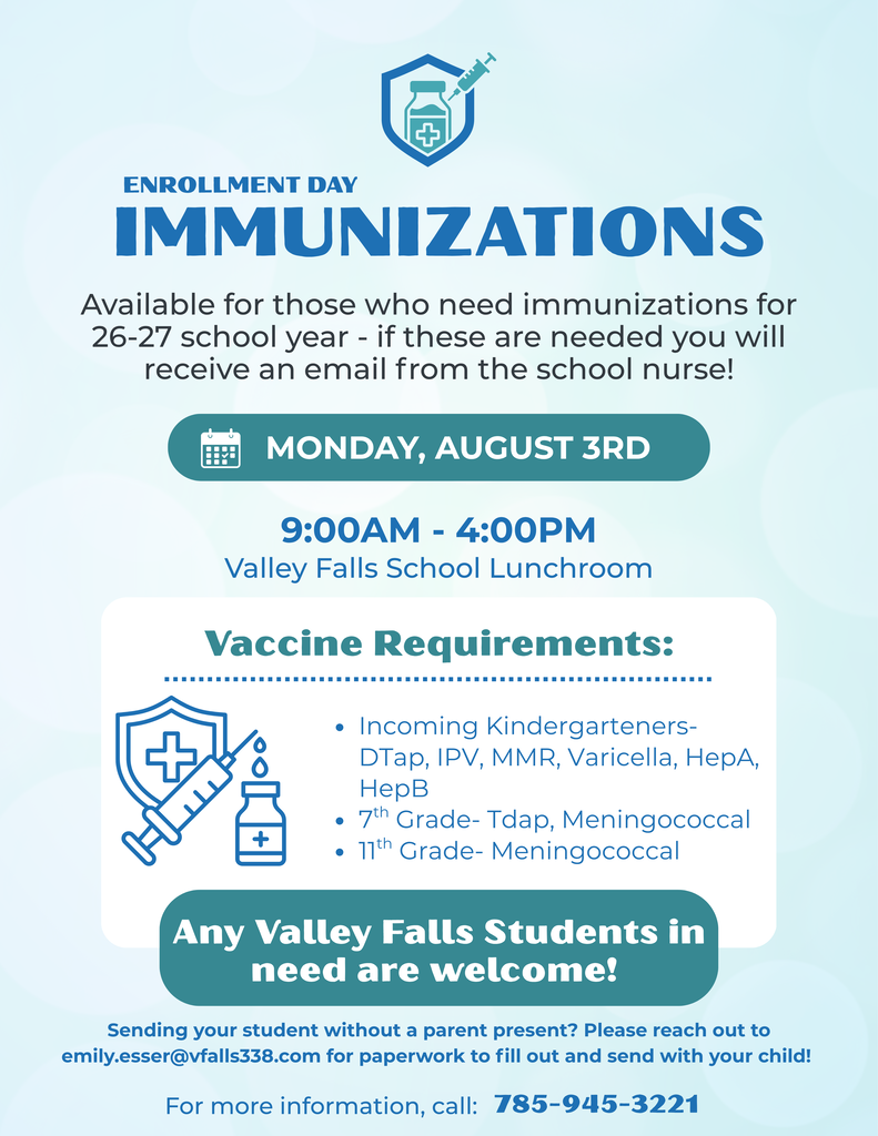 Enrollment Day Immunization Flyer