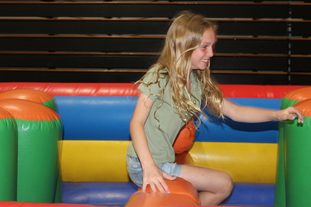 Girl on Inflatable