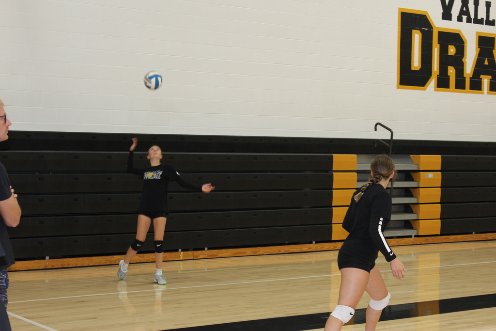 Serving the ball