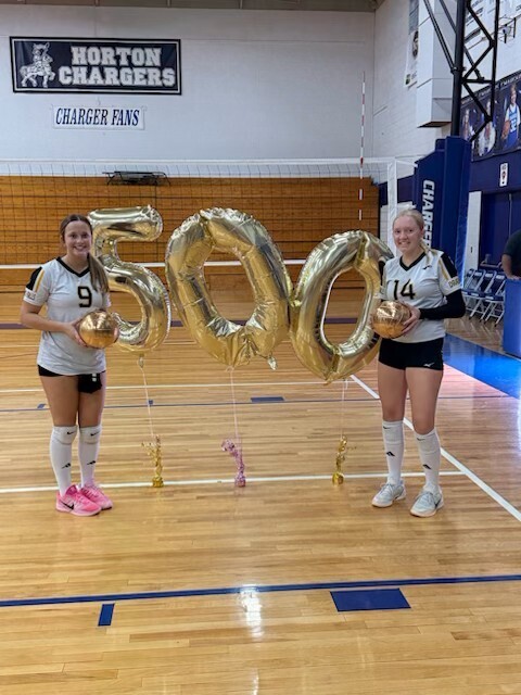 Volleyball Milestone -Chloe Cox & Breckyn Moore