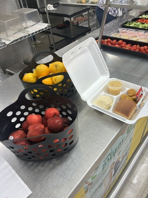 Salad and Fruit