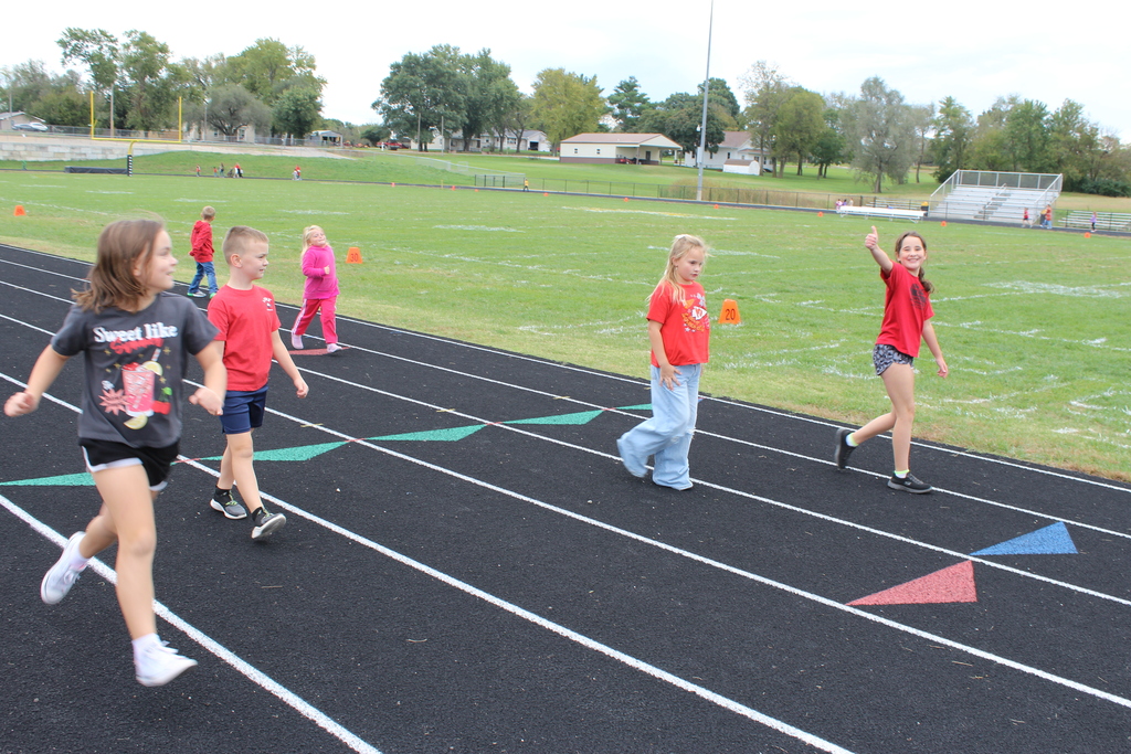 Walkers at the track