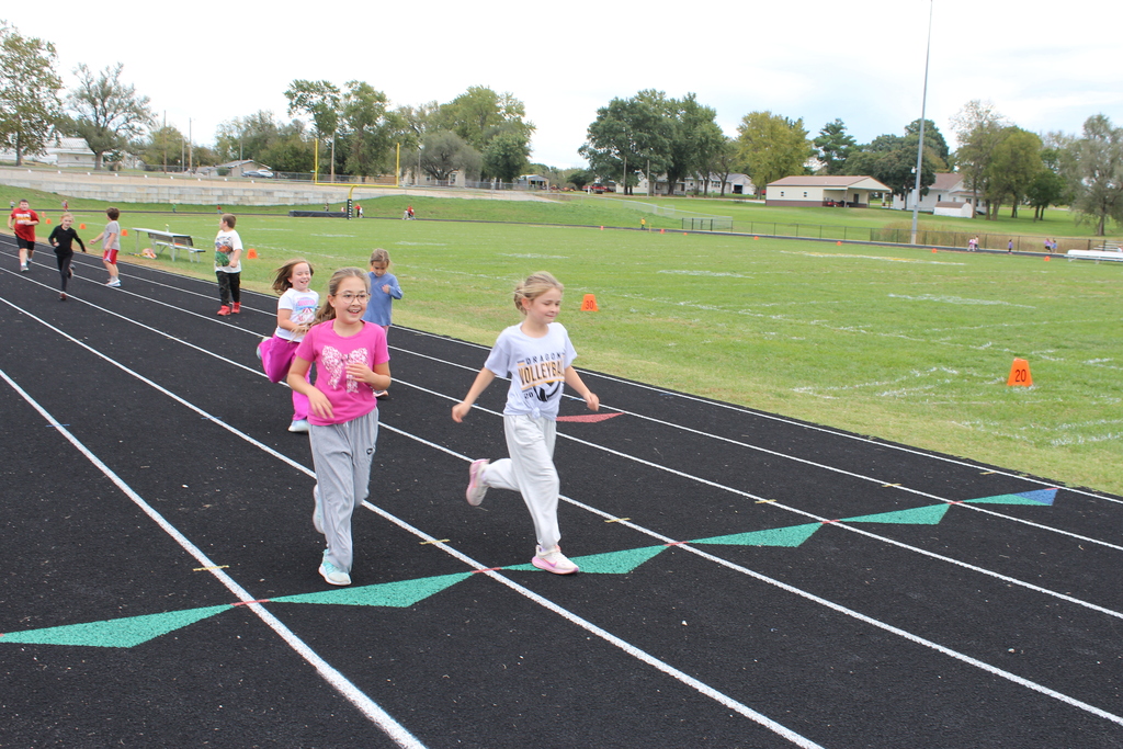 Girls running
