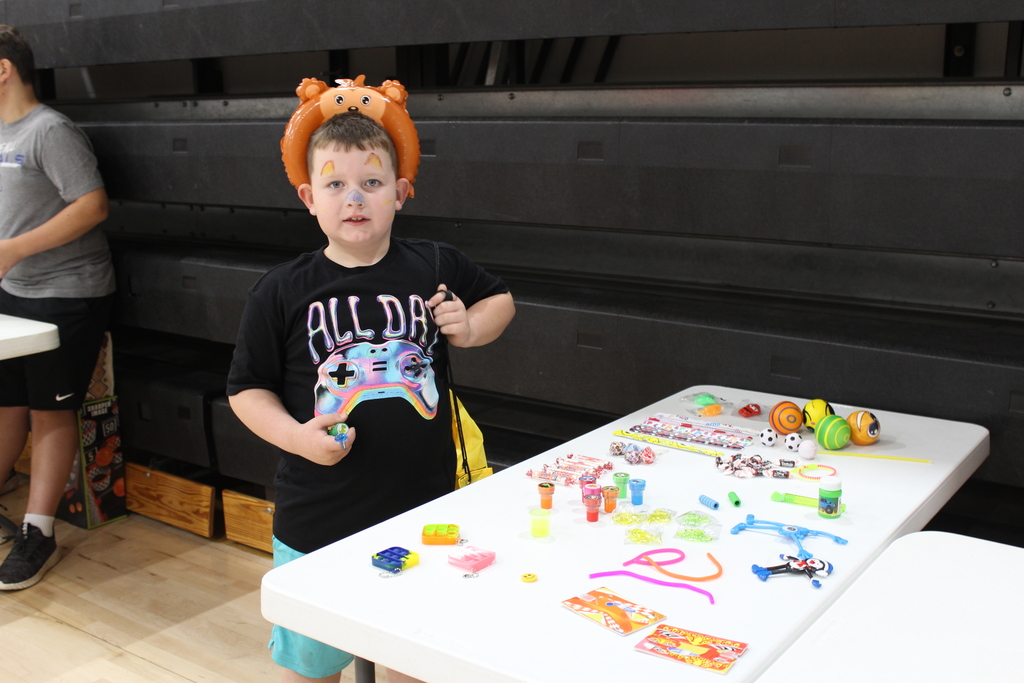 Boy with prizes
