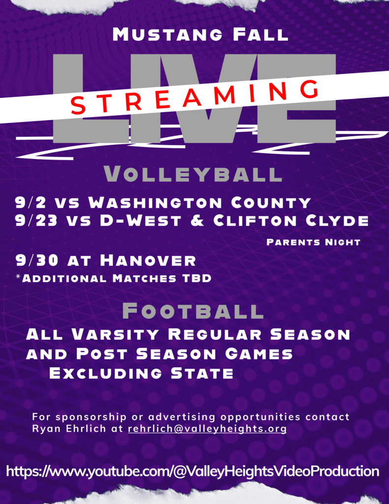 Live Streaming Schedule