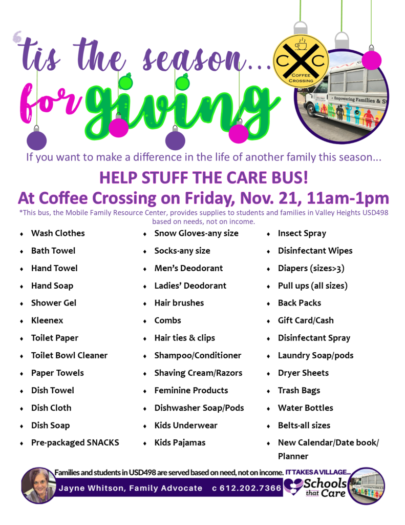 care bus at coffee crossing