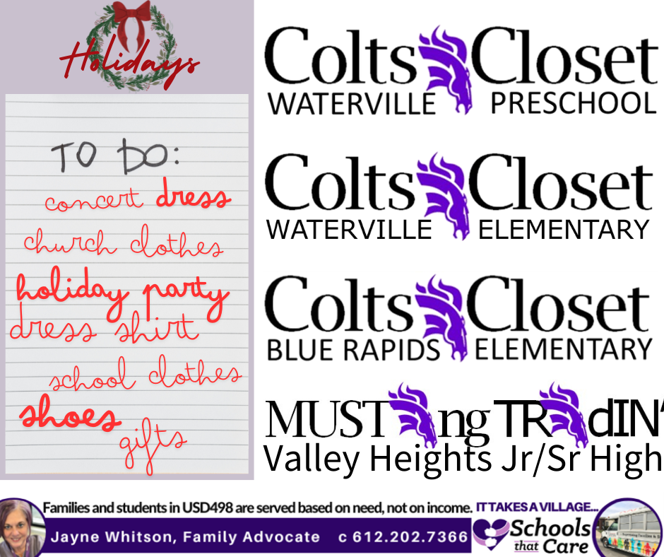 holiday shopping int he colts closets