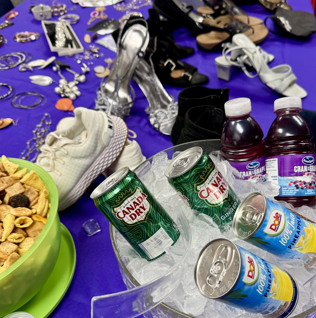 snacks and shoes and bling