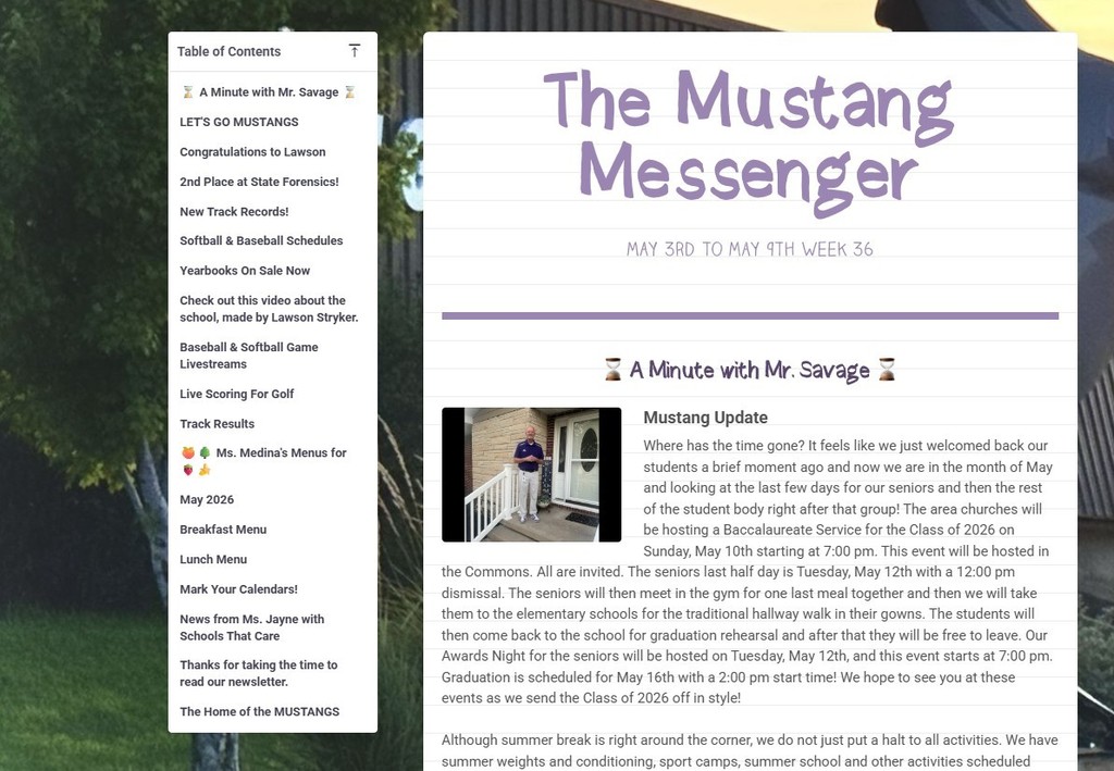 Mustang Messenger