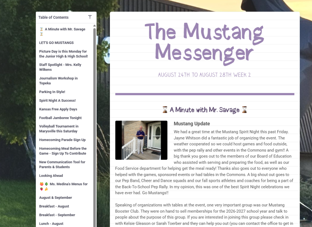Mustang Messenger
