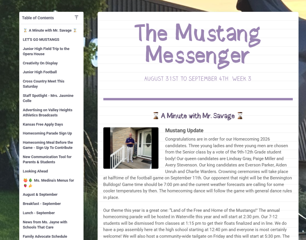 Mustang Messenger