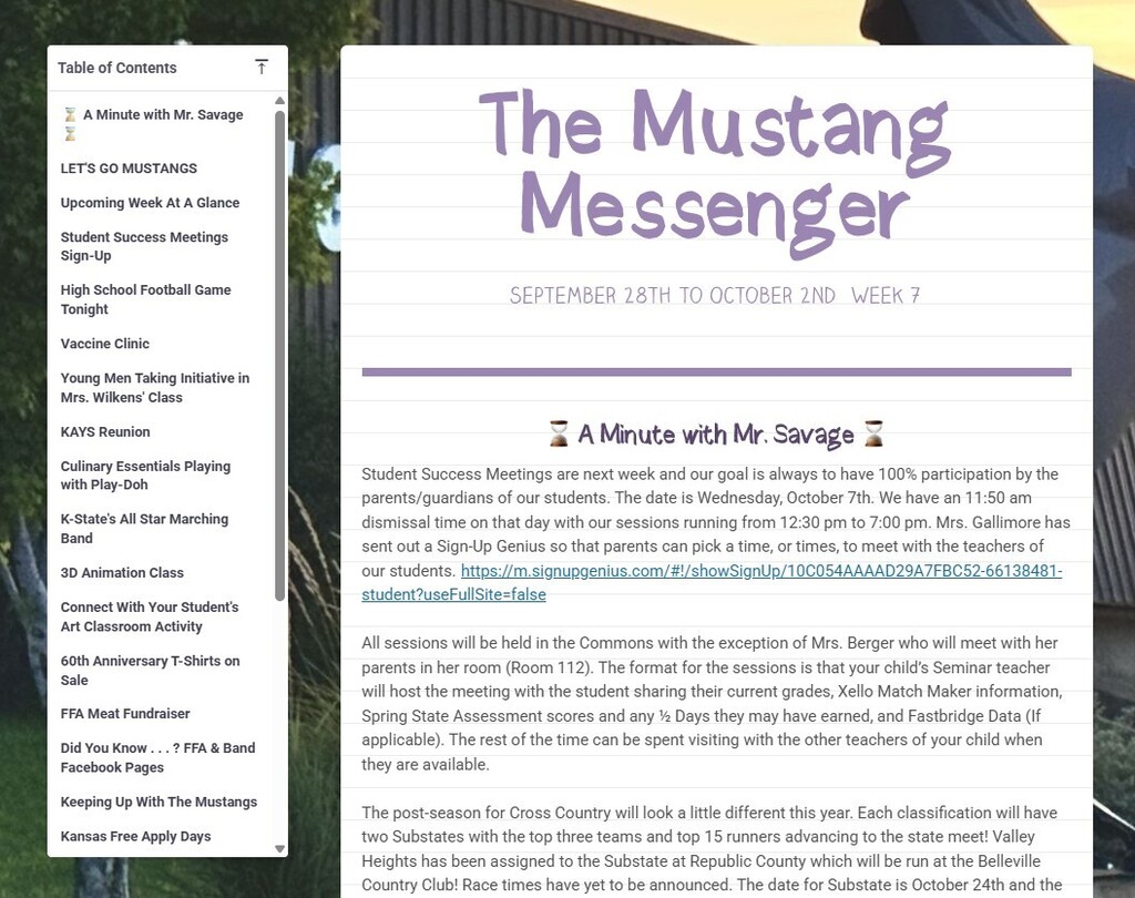 Mustang Messenger