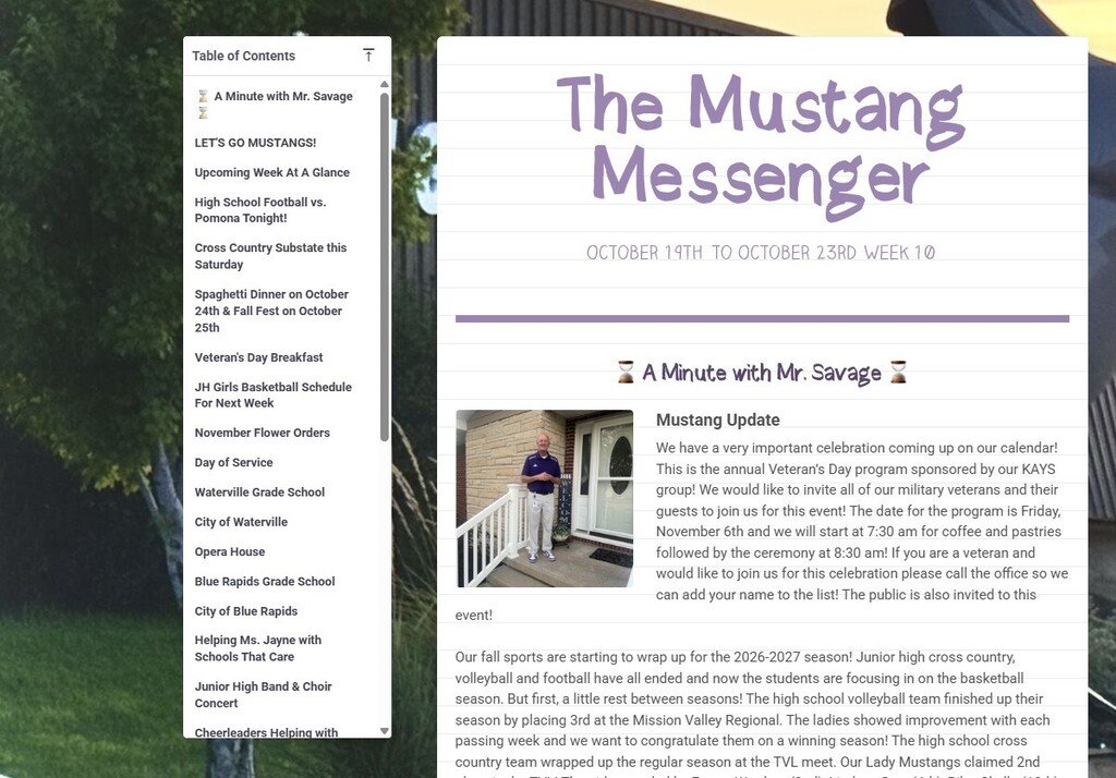 Mustang Messenger