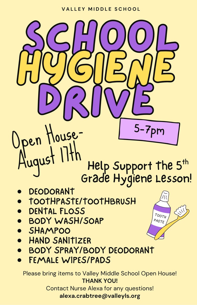 hygiene donations