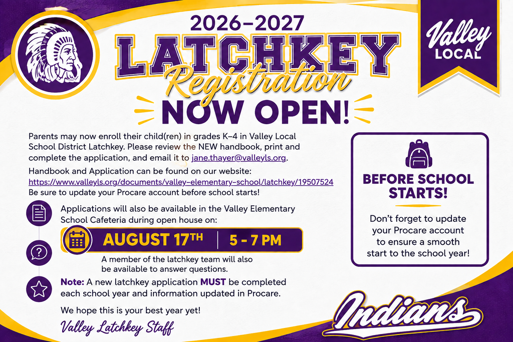 Time to get your kids signed up for Latchkey!