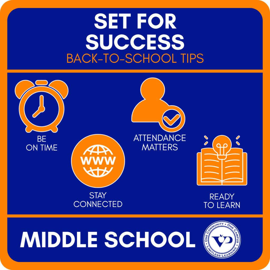 ⏰ Middle school mornings come quick. Try waking up at your school-day time this week to get back in the groove. #MiddleMindset