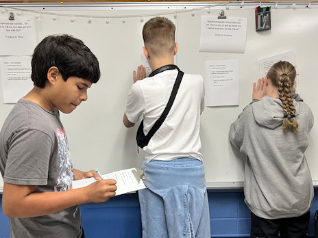 Our students dove into Frankenstein by reading six key passages between Victor and his Creature. They explored how word choice sets the mood and discovered how language itself fuels the conflict in the story. #LimitlessLearning #VPPride