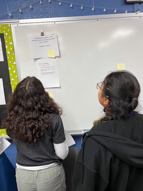 Our students dove into Frankenstein by reading six key passages between Victor and his Creature. They explored how word choice sets the mood and discovered how language itself fuels the conflict in the story. #LimitlessLearning #VPPride