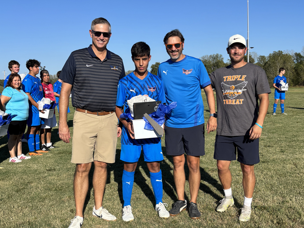 Last Friday, we honored our incredible senior boys soccer players . Alex, Steven, Blake, Gavin, Owen, Andrew, Brandon, Abdul. Jojo and Cole.! 🎉 You’ve given us countless memories and so many reasons to be proud. From the field to academics, your hard work and dedication have already left a mark, and we can’t wait to see all that’s still ahead. Let’s finish strong, Hawks! 💙🧡 #VPPride #GoHawks