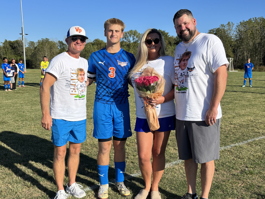 Last Friday, we honored our incredible senior boys soccer players . Alex, Steven, Blake, Gavin, Owen, Andrew, Brandon, Abdul. Jojo and Cole.! 🎉 You’ve given us countless memories and so many reasons to be proud. From the field to academics, your hard work and dedication have already left a mark, and we can’t wait to see all that’s still ahead. Let’s finish strong, Hawks! 💙🧡 #VPPride #GoHawks