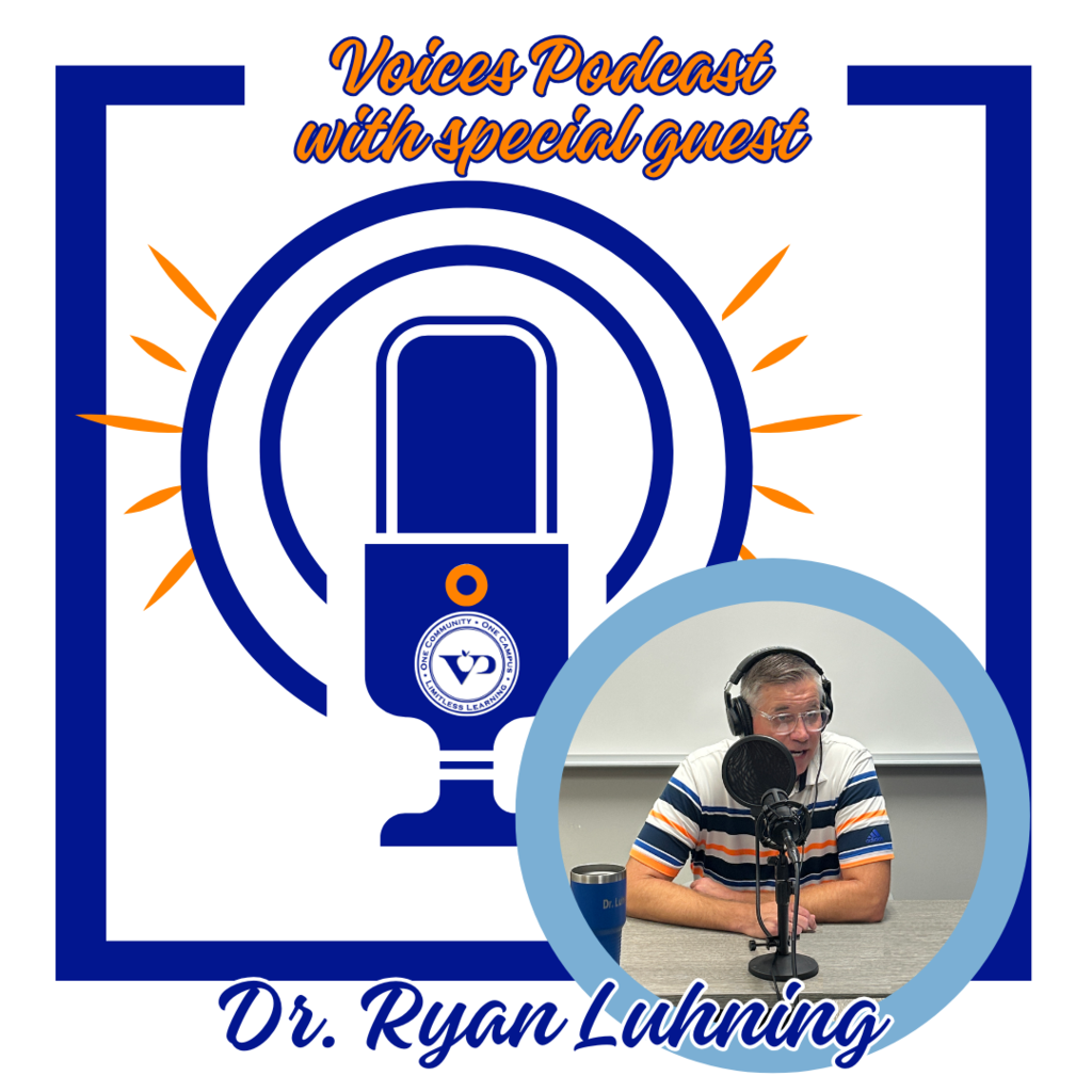 🎙️ Season [X] of Voices is here! We’re kicking things off with a can’t-miss conversation featuring special guest Dr. Luhning, VPHS Principal. From campus updates to student highlights, this episode is packed with insight and inspiration.  👉 Tune in now and join the conversation: [link]  #VoicesPodcast #OneCampusOneConversation #VPPride 💙🧡