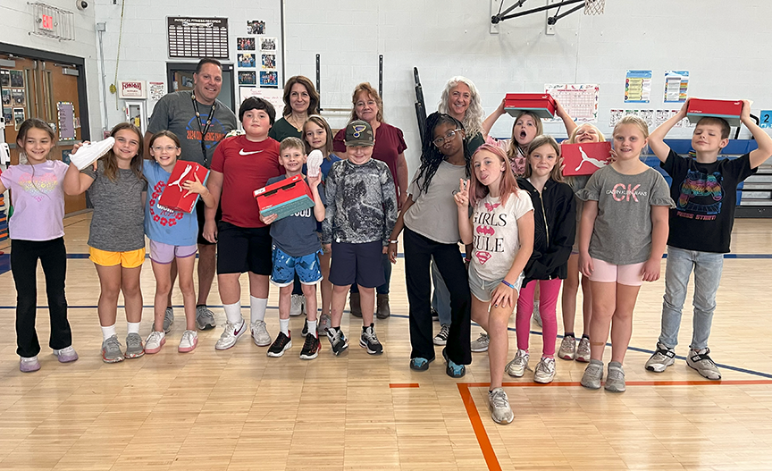 Huge thanks to our community partners at BASF for their generosity! 💙🧡 Their $500 donation provided PE shoes for students and calming “safe spot” items for classrooms. We’re so grateful for their continued support! #OneCommunity #VPPride