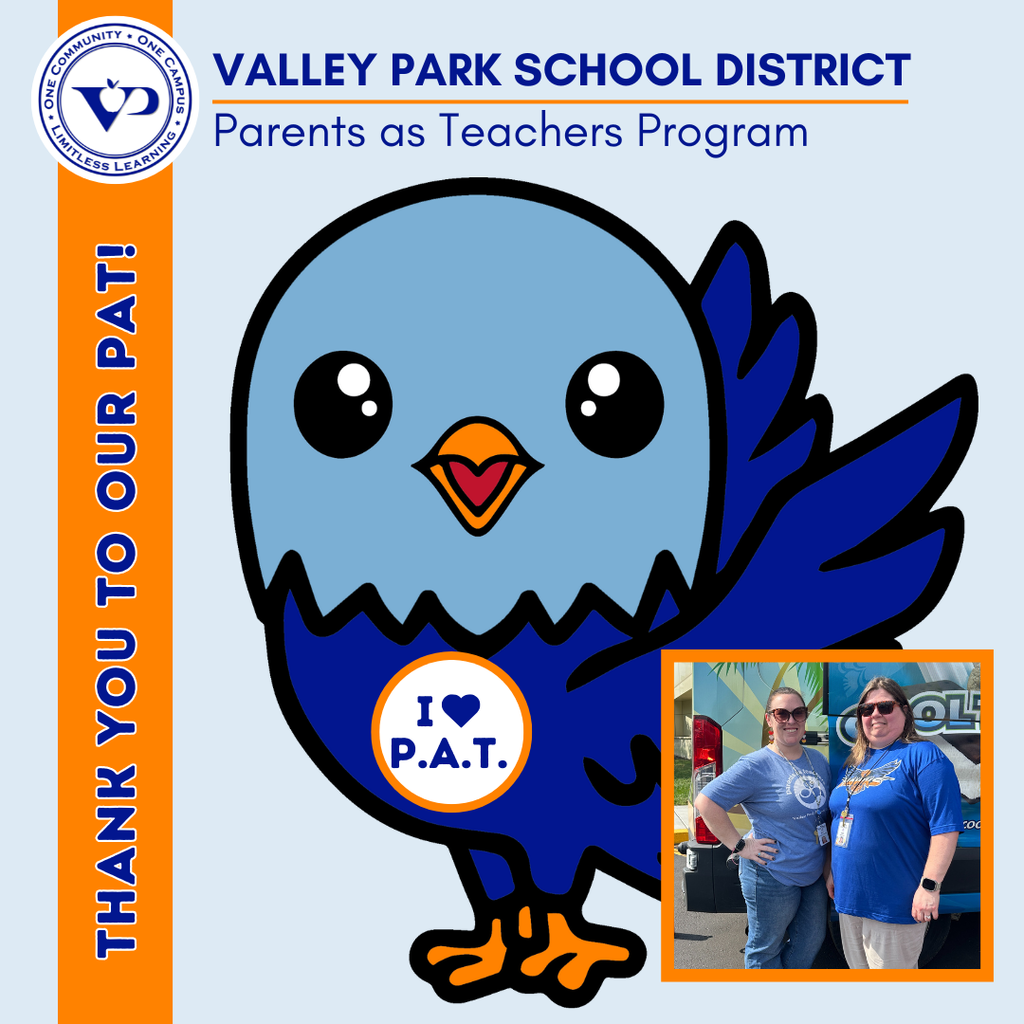 💙🧡 Valley Park Elementary is so grateful for our incredible Parents as Teachers team, Christina and Bobbie, who support families from the very beginning of their learning journey. Your care, guidance, and encouragement help our youngest Hawks grow, learn, and thrive long before they ever step into the classroom. Happy #ParentsAsTeachersDay #VPPride