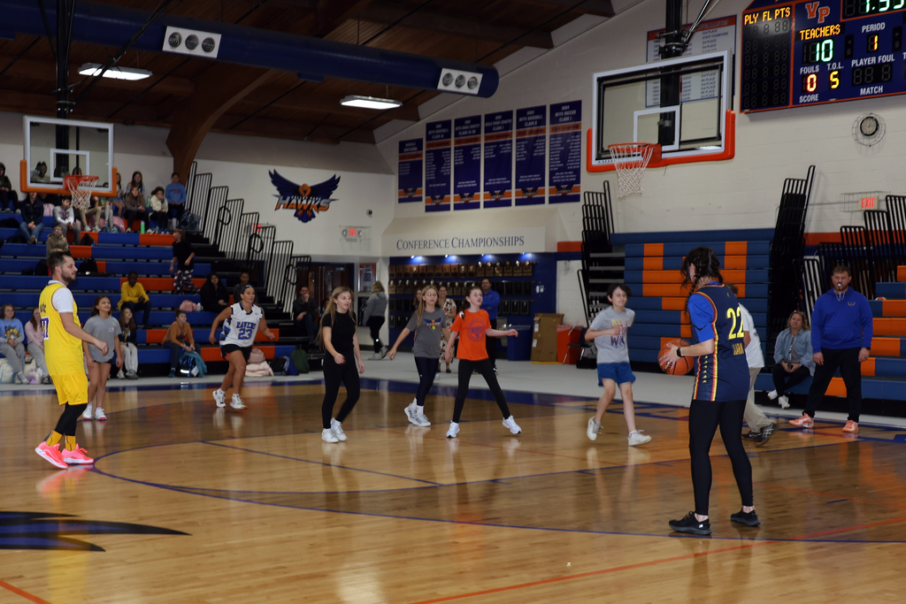 🏀✨ Teachers take the win! ✨🏀 Our Teachers vs. Students Basketball Game was full of energy and school spirit, and the teachers came out on top! 👏 Huge shoutout to our amazing students you made us proud. Start practicing for the rematch! 😉 #VPpride #GoHawks
