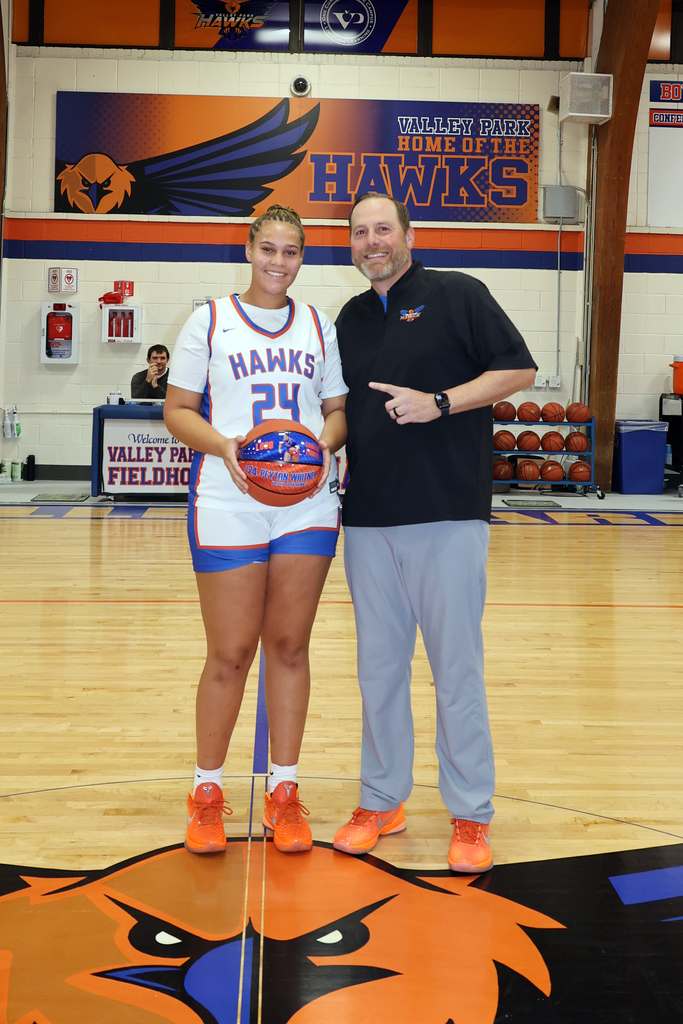 1,000 points and counting! 🏀👏 Congratulations to Peyton Whitney, the 3rd VPHS girls basketball player to reach this huge milestone. Hawk Pride all the way. 💙🧡