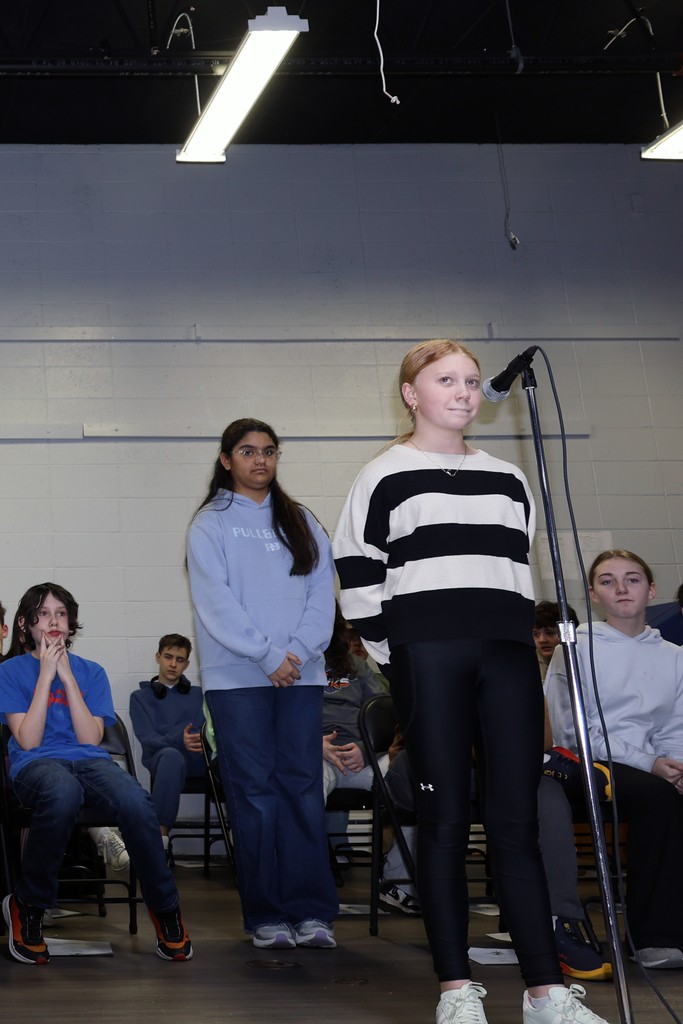 🐝✨ Congrats to our Middle School Spelling Bee winners!  🥇 Bella Ermer took 1st place by correctly spelling “chartreuse” 🥈 Ava Greenwood earned 2nd place with an amazing finish  We’re so proud of both of you for your hard work and confidence on stage! 💙🧡 #VPPride #OneCommunity