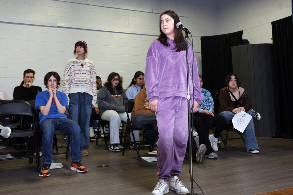 🐝✨ Congrats to our Middle School Spelling Bee winners!  🥇 Bella Ermer took 1st place by correctly spelling “chartreuse” 🥈 Ava Greenwood earned 2nd place with an amazing finish  We’re so proud of both of you for your hard work and confidence on stage! 💙🧡 #VPPride #OneCommunity